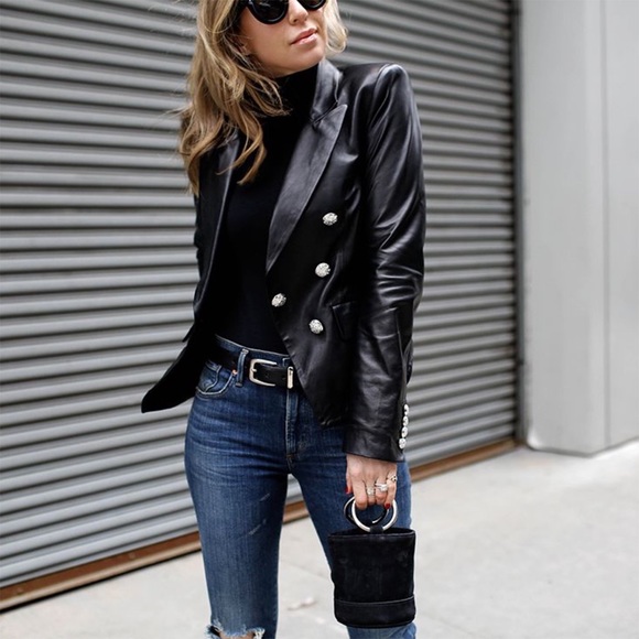 Veronica Beard Miller Dickey Leather 